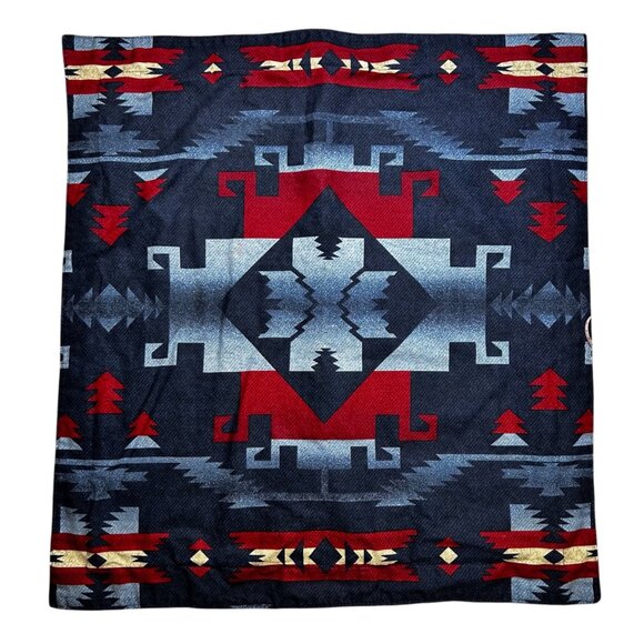 Ralph Lauren Cartwright Blue Aztec Pillow Shams Valance VTG Set of 4 - Picture 1 of 8